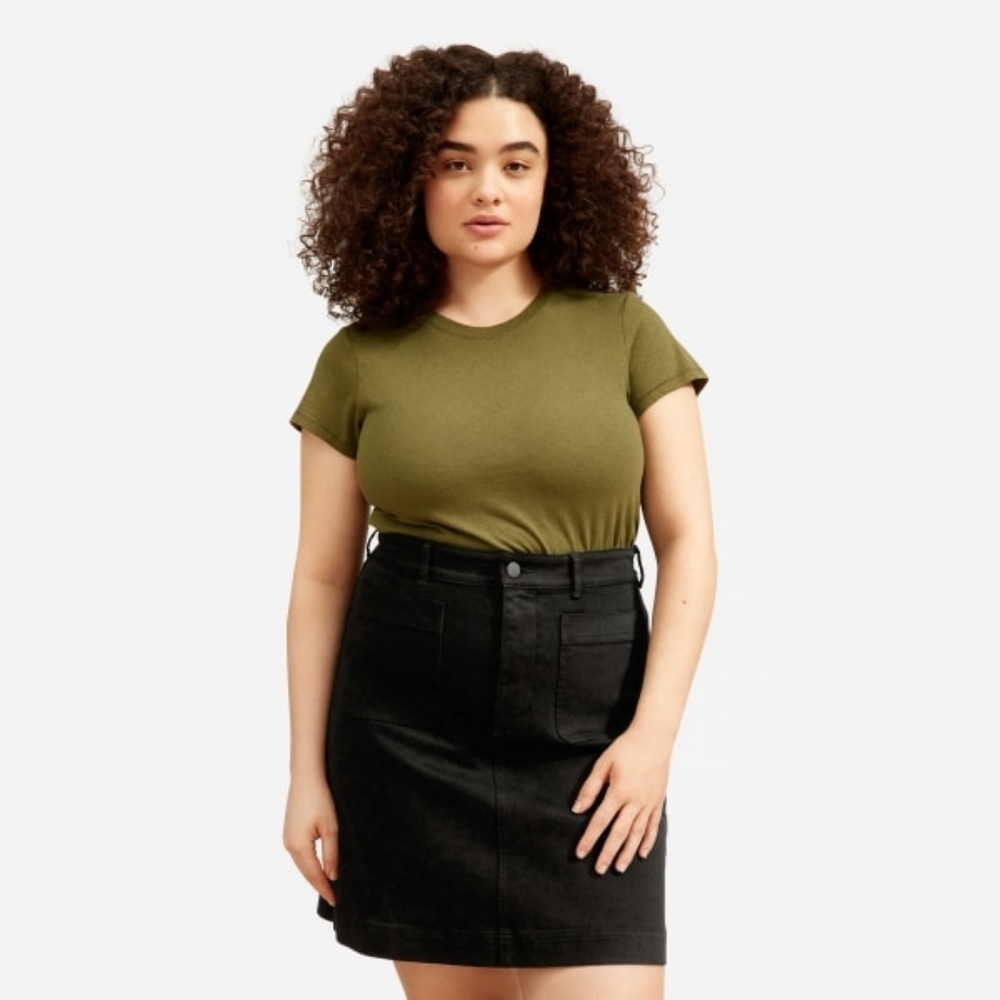 Patch Pocket Skirt black size 6